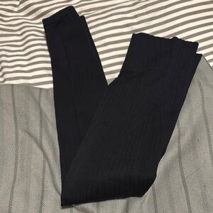 Black Ribbed Leggings Fabletics m